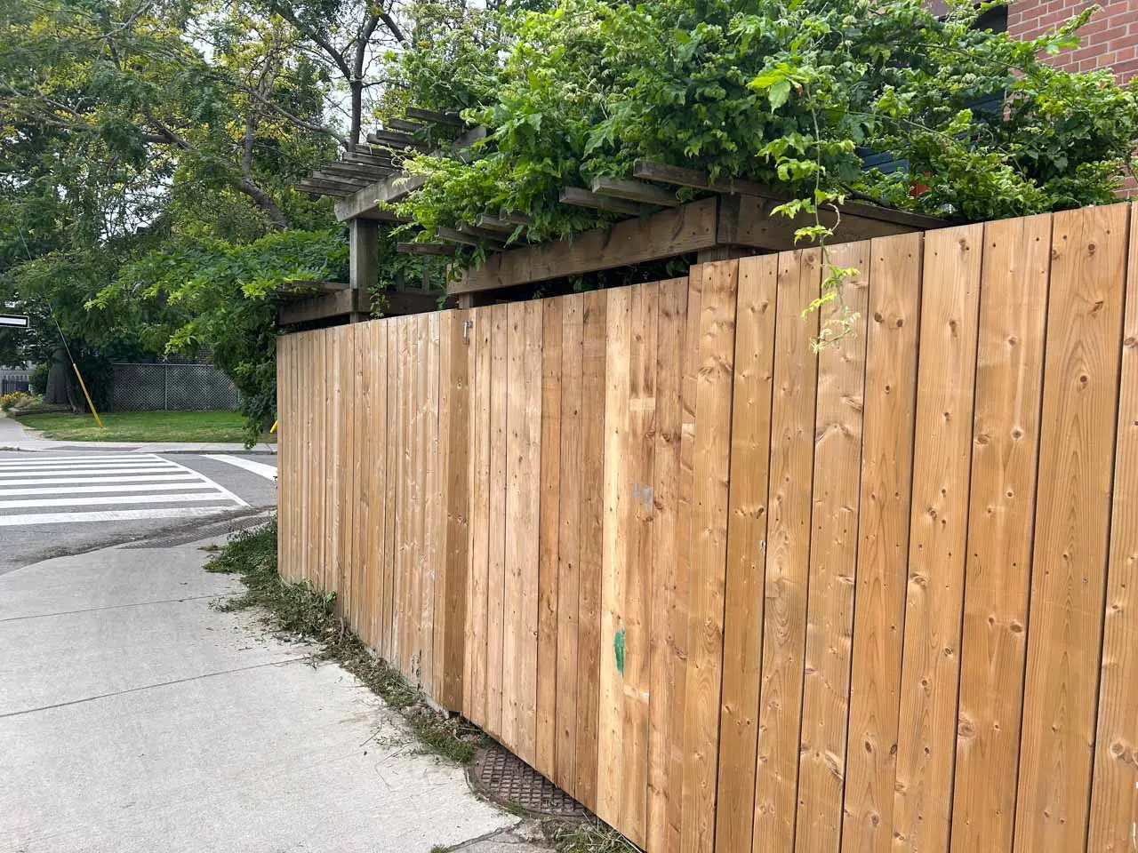 wooden privacy fence by Kerta Construction