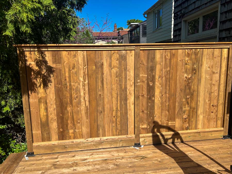 Hardscaping-img3 wooden privacy fence by Kerta Construction